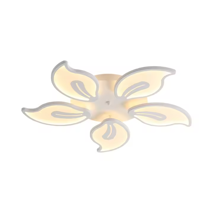 Goeco Luz de Techo LED Moderna 33W, Regulable, Control Remoto, Acrílico, Iluminación Interior Nórdica para Sala de Estar, 66*66*7 CM - 1