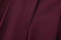 TRAFZA-Conjuntos de ropa de calle para mujer, color rojo vino, cuello redondo, bolsillos con cremallera y pantalones sueltos de cintura alta, trajes de manga larga a la moda para primavera - details 23