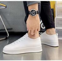 Moda al aire libre Pu cuero altura creciente zapatos corrientes casuales negros, zapatos deportivos para hombres - details 12