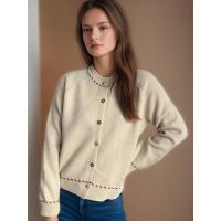 Ropa de mujer elegante de punto suelto con cuello redondo y manga larga a la moda para primavera y otoño - details 10