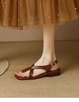 Nuevas sandalias romanas de fondo plano con suela de goma antideslizante, zapatos de mujer de moda - details 7