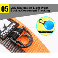 Collar de Perro Truelove de Nailon para Cachorros Medianos y Grandes Cinturón de Entrenamiento Caminata Ligero Transpirable Correr en Naranja y Negro TLC5171 - details 5