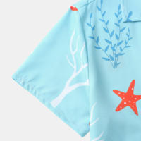 Camisa de manga corta para hombre, Camisa ajustada con estampado de flores fragmentadas, serie CS, primavera y verano, 2024 - details 41