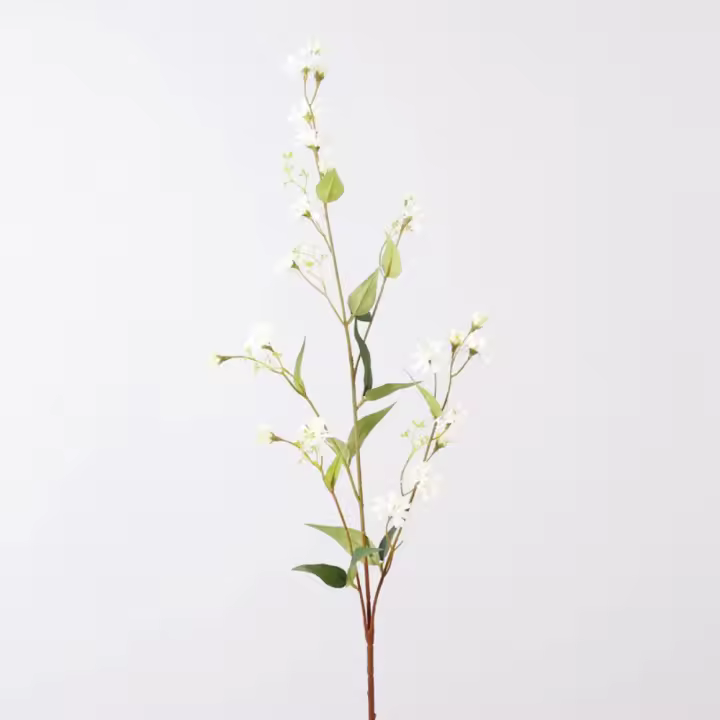 Flor de Hieracium Artificial de 100cm, hermosa y elegante simulación de ramas de sauce de nieve, flor falsa de tacto Real hecha a mano - 1