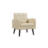 Sillón Dormitorio Butaca de Salón Silla de Recepción Tapizada en Piel Sintética Marrón Metal Oficina Capacidad 136 kg Marrón Oscuro - details 9