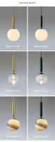 Tomaxin Luz de colgante moderna de metal Bombilla LED ahorradora de energía - details 5