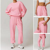 Pantalones de jogging para mujer, pantalones deportivos de cintura alta, ropa deportiva cómoda, ropa informal ligera con bolsillos - details 0