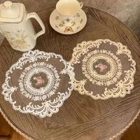 Redondo Vintage elegante Ence posavasos para taza de té de la tarde, tapetes, accesorios de mesa - details 6