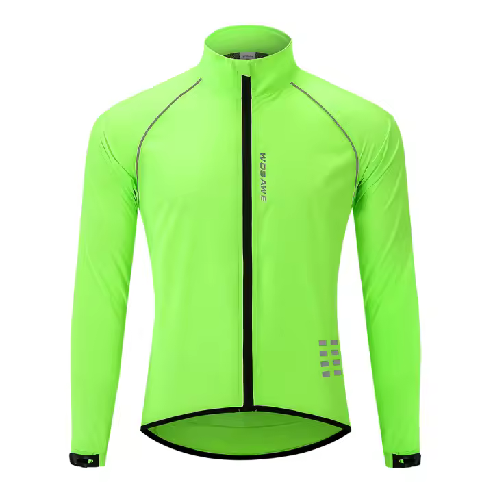 WOSAWE Chaqueta de Ciclismo Ultraligera Reflectante para Hombres Abrigo de Bicicleta Montaña MTB Resistente al Viento Impermeable para Verano Primavera Otoño Invierno - 1