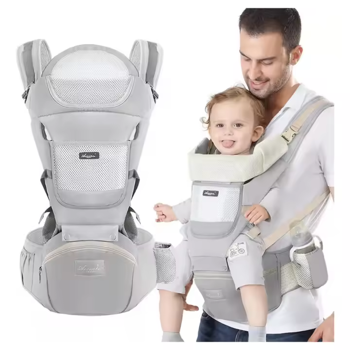 Mochila Cangurera Portabebés De 0 a 36 Meses, Bolsa De Almacenamiento, Doble Hombro - 1