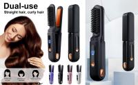 Portátil Sin Cable Alisador de Cabello 3 Velocidades Ajustables Cepillo Eléctrico para Estilizar Rizos Desenredador para Belleza - details 1