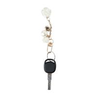 Llavero llavero cadena teléfono encanto Mini correa de teléfono inteligente flor rosa correa de teléfono flor cordones de teléfono flor colgante de teléfono - details 0