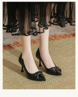 Temperamento tacones delgados tacones altos de las mujeres 2025 nueva falda desnuda hada suave cuero suave hermosa dama de honor zapatos. - details 9