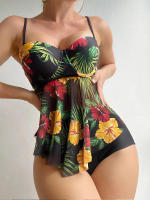 Bikini de diseño para mujer, conjunto de 2 piezas, traje de baño de cintura alta, adelgazante, ropa de playa Vintage con Push-up, 2023 - details 6