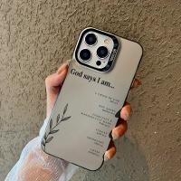 Funda de teléfono plateada estética de afirmaciones cristianas a prueba de golpes para Iphone 16 11 15 14 13 12 Pro Max Plus regalos cristianos - details 5