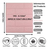 30 Uds paneles Decorativo Para Pared 3d Espuma impermeable Ladrillo, 35cm * 38cm - details 4