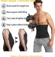 ROBASUK-Entrenador de cintura, corsés recortadores, moldeador de cuerpo para pérdida de peso, cinturón adelgazante ajustable, Control de barriga, moldeador de cuerpo para sudor, cintura delgada - details 5