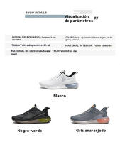 Zapatos de coco para correr informales, transpirables, de malla juvenil, para hombre - details 1