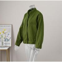 TRAFZA-abrigo liso elegante para mujer, chaqueta Bomber de manga larga con bolsillos y botones, ropa de calle informal holgada, 2023 - details 19