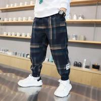 Pantalones de Moda Deportiva Casual para Niños Cálido Algodón con Cordón de Terciopelo - details 8