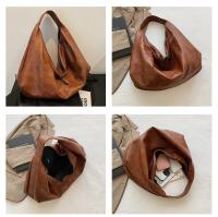 Bolsos de hombro grandes negros para mujer, bolso de compras grande, bolso cruzado de cuero suave de calidad de Color sólido, bolso de mano de viaje para mujer - details 10