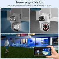 Cámara Wifi de doble lente 4K de 8MP para exteriores, cámara de seguridad PTZ con Zoom 10X, visión nocturna, cámara de movimiento automático, aplicación Espion Wifi P6Slite - details 7