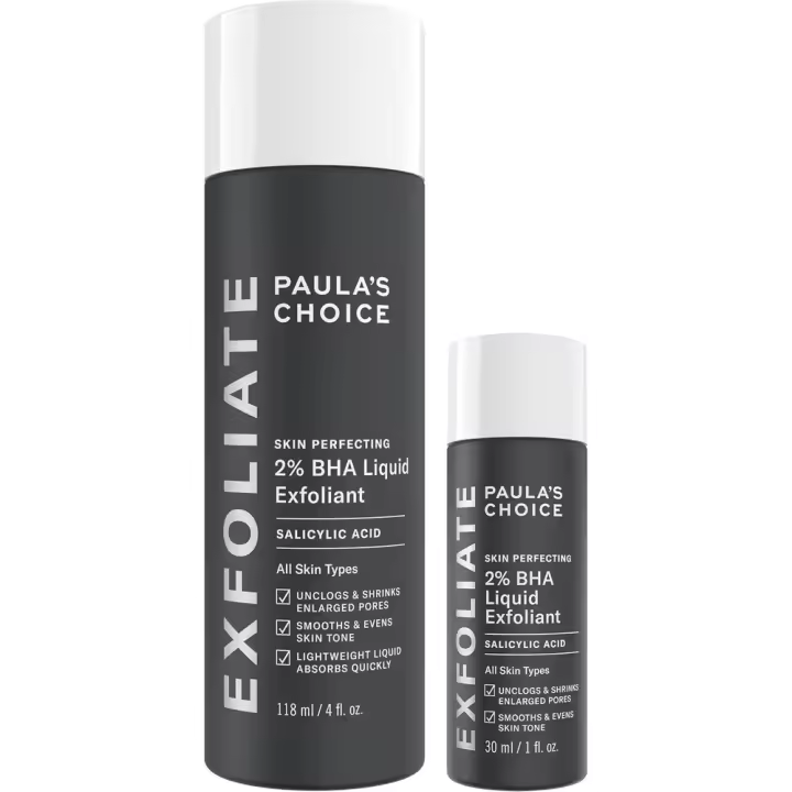 Paula's Choice SKIN PERFECTING 2% BHA Exfoliante líquido de ácido salicílico-exfoliante facial para puntos negros, poros agrandados y arrugas - 1