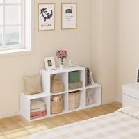 Estanteria Libreria con 6 Compartimentos, Estanteria de Almacenamiento de Madera, para Salon, Estudio y Oficina, Roble Claro, 90x30x90 cm - details 12
