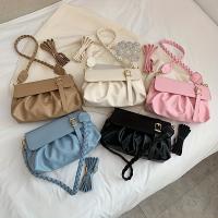 Bolso bandolera elegante para mujer con correa ajustable desmontable - Diseño tejido elegante de color sólido, forro de poliéster, cierre de hebilla, perfecto para ocasiones informales o formales, bolso bandolera informal |   Bolso bandolera elegante | - details 0