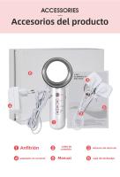 Dispositivo de Adelgazamiento 3-en-1 Portátil Instrumento de Masaje Ultrasónico LED para Cuidado de la Piel Facial - details 12