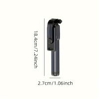 Trípode Portátil Universal para Móvil con Rotación de 360 ° , Soporte Antivibración Inalámbrico para Fotos y Selfies, Gimbal de Mano para Viajes y Transmisiones en Vivo - details 1