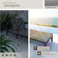 Taburete de Jardín Exterior de Ratán y Acero Tumbona de Piscina con Resaldo Ajustable en 6 Posiciones Tumbona de Playa Estable y Resistente a Intemperie Limpieza Fácil - details 7