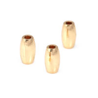 Cuentas de Brass Doradas de 18K Diseño Ovalado Cilíndrico Suministros para Hacer Joyería DIY - details 44