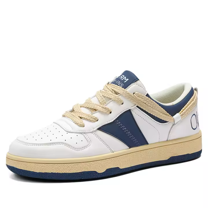 Zapatillas de deporte informales para hombre, Material de cuero, zapatos deportivos de fondo grueso a la moda, calzado para correr al aire libre de marca de alta calidad - 1