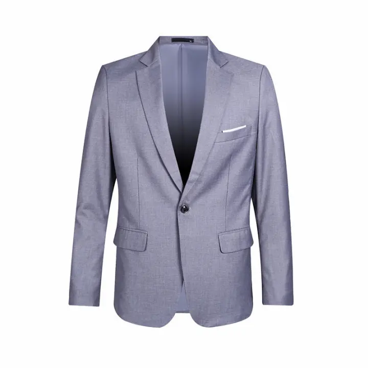 Chaqueta formal informal de mediana edad y joven, traje pequeño de negocios ajustado para hombre, top occidental individual, negro - 1