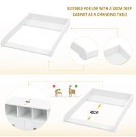 Mesa de Cambio para Bebé Mato de Cama para Armario de Armario Pared Lateral MDF 60 x 10.5 x 80cm - details 5
