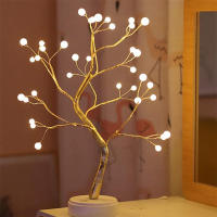 Tabletop Bonsai Tree Light 36 Pearls LED 8 Mode Remote Control DIY Artificial Lamp Bedroom Desktop Indoor Decoration Night Light - details 2