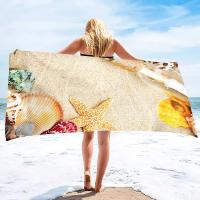 Toallas de playa de concha sin arena, Toalla de baño suave de gran tamaño, absorbente, secado rápido para piscina, playa, Spa - details 5
