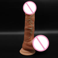 Juguetes sexuales, pene simulado eléctrico carne suave ventosa femenina vibrador consolador masturbador juguetes sexuales - details 1