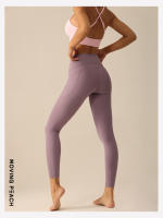 Pantalones de Yoga de melocotón móvil para mujer, Leggings de cintura alta para correr, levantamiento de cadera, ciclismo, bolsillos laterales, gimnasio, Pilates, baile, CLQ2 - details 3