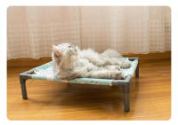 Hamaca desmontable lavable, cómoda cama elevada a prueba de humedad para perro con fondo antideslizante, rectangular - details 10