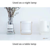 Linterna de lectura portátil y plegable, luz LED de noche regulable, táctil, con mango de madera, luces de mesa de carga USB, regalo para niños - details 2