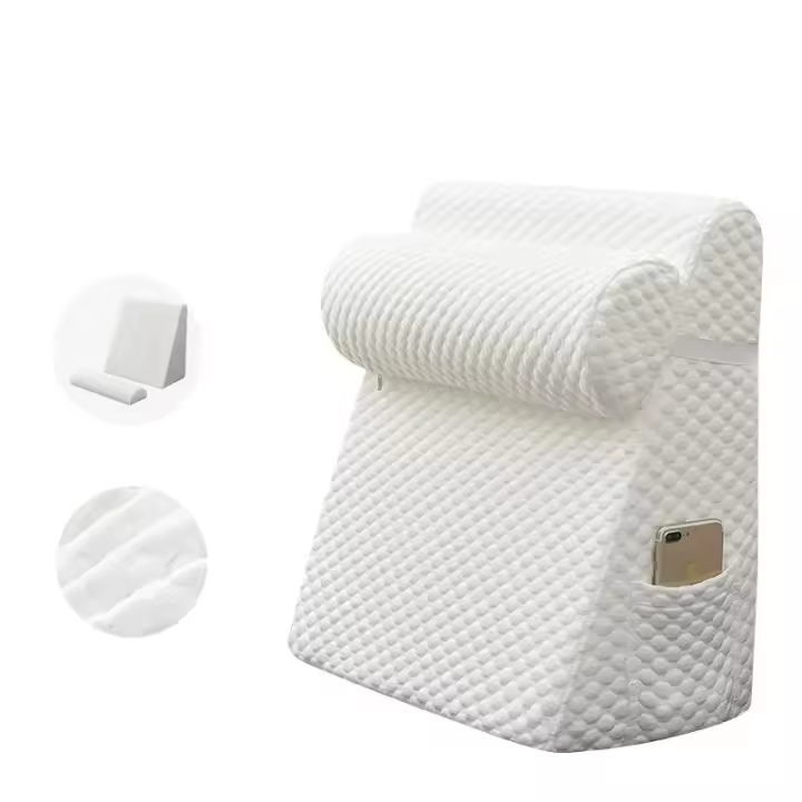 Almohadas de Codo Elevado en Forma de Triángulo HEEUAI HT Almohadas de Cama de Espuma de Memoria para Dormitorio y Oficina Alivio de Refluxo Ácido Hechas en China - 1