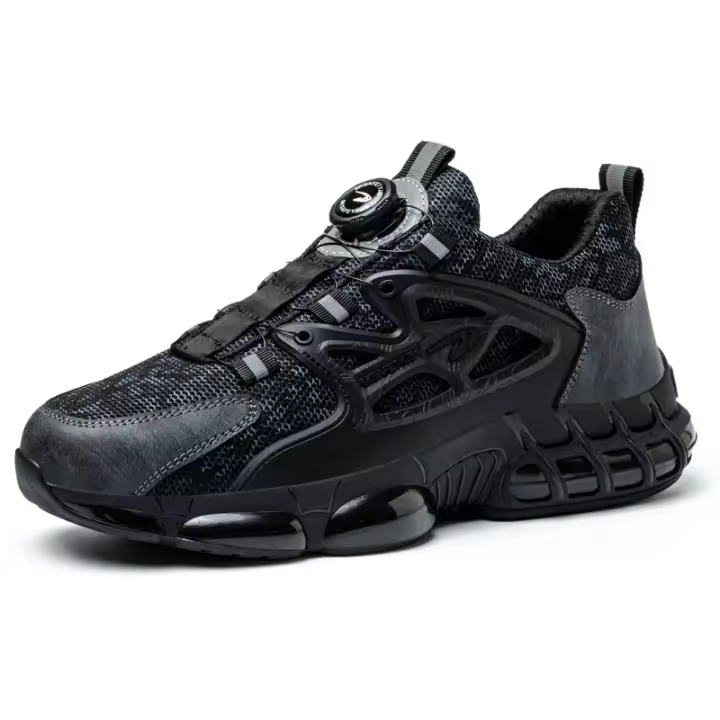 Zapatos de Trabajo Seguros y Cómodos Zapatillas de Deporte de Cuero Transpirable para Hombres - 1