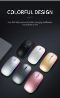 Portable RGB Bluetooth Wireless Mouse 2.4GHz USB Rechargeable Power Display Mouse Gamer for iPad Laptop PC Macbook Gaming Mouse - details 2