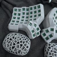 Dactyl Manuform Split Keyboard Kit Hotswap Cableado Modo Único con Plam Rest Custom 6x7 / 4x6 / 5x7 Vial de Teclado Mecánico Dividido Cable doble tipo C Teclado gris negro blanco Accesorios para juegos - details 5