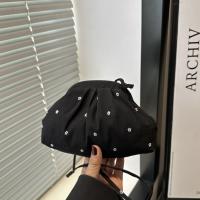 Bolso de hombro de poliéster dulce, bolsa de maquillaje de flores con cordón, bolsa de almacenamiento para cuidado de la piel de estilo coreano, bolso cruzado para chica - details 15