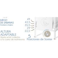 Cool Dreams - Cuna Indi 60 x 120 cm - Kit Colecho - Colchon Morfeo - Juego Sabanas