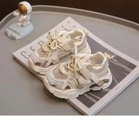Sandalias deportivas para niño y niña, zapatos de tenis transpirables de malla hueca, zapatillas para correr a la moda, resistentes al desgaste y a prueba de suciedad, novedad de verano 2024 - details 4
