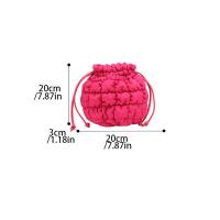 Dulce bolso de cubo con cordón de estilo coreano, bolso de rejilla, pequeño bolso cruzado, bolso para teléfono móvil, bolso de hombro de nailon de Color sólido, viaje - details 0